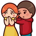 Sticker Cute couple @Amirul_zaimi - 3