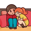 Sticker Cute couple @Amirul_zaimi - 0