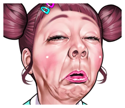 Sticker CuteFaceofChildrenbyAnja - 1