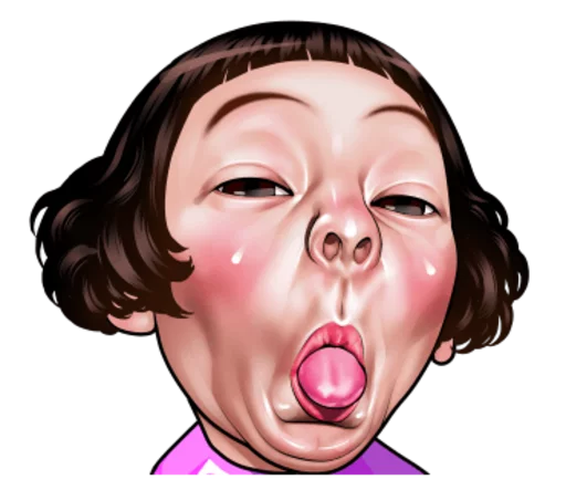 Sticker CuteFaceofChildrenbyAnja - 1