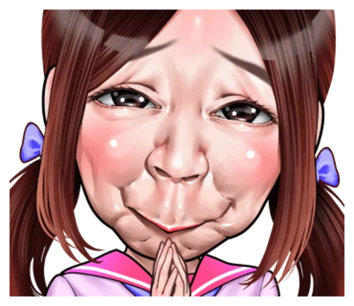 Sticker CuteFaceofChildrenbyAnja - 1