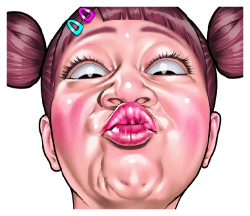 Sticker CuteFaceofChildrenbyAnja - 1