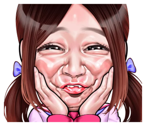 Sticker CuteFaceofChildrenbyAnja - 1