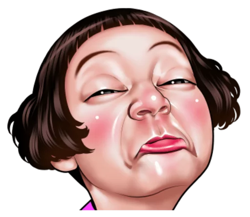 Sticker CuteFaceofChildrenbyAnja - 1