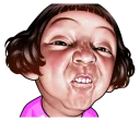 Sticker Cute face of children - 11