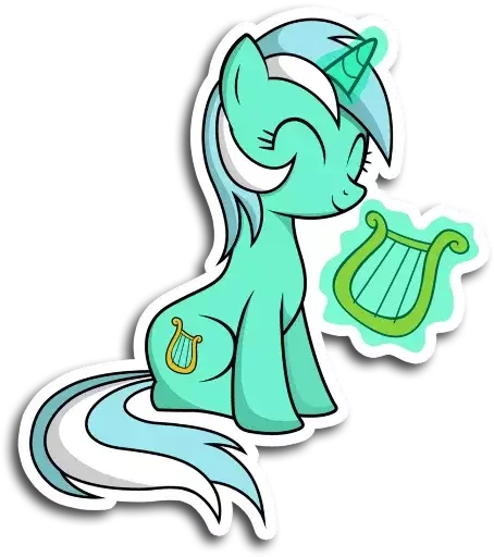 Стикер Lyra Heartstrings - 1