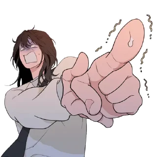 Sticker 50 оттенков ахуя Ширу (манхва «Вот это удача») - 5