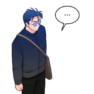 Sticker 50 оттенков ахуя Ширу (манхва «Вот это удача») - 3