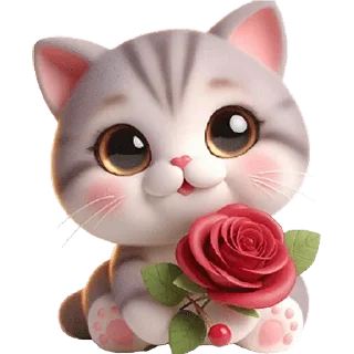 Sticker Милый котик @Nyasticks - 7