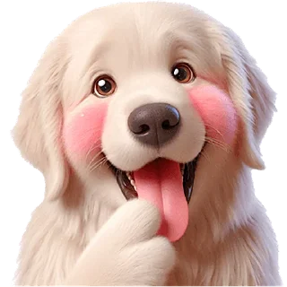 Sticker Золотистый ретривер @Nyasticks - 2