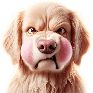 Sticker Золотистый ретривер @Nyasticks - 5