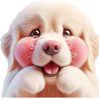 Sticker Золотистый ретривер @Nyasticks - 7