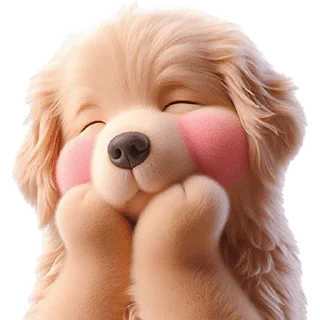 Sticker Золотистый ретривер @Nyasticks - 10