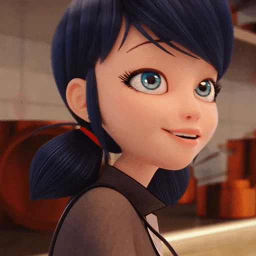 cartoon human face bangs