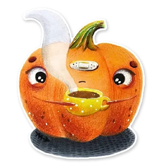 Sticker Cute pumpkins - 8