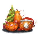 Sticker Cute pumpkins - 6