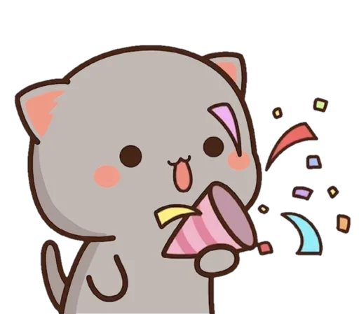 Sticker CutieCatV2byYuji - 1