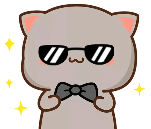 Sticker CutieCatV2byYuji - 1