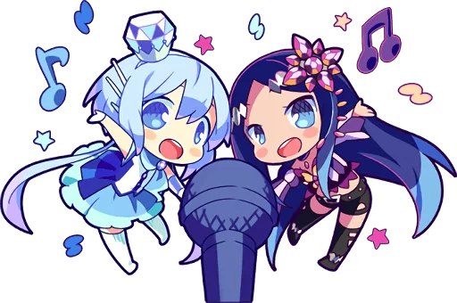 Cutie Chibi Aoki Lapis & Merli @NNGDRKN - 