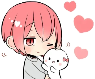 Sticker Цветные мальчики @nyasticks - 4