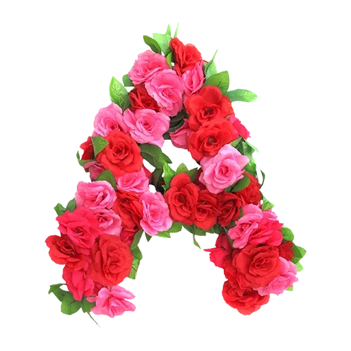 Цветочный Алфавит @stickerus - petal