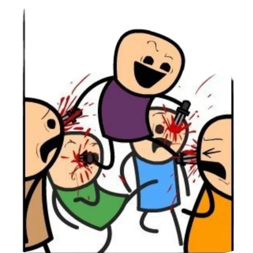 Стикер CyanideHappiness5 - 1