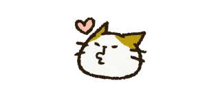 Sticker Cute cat 'Cyanpachi' Emoji 1 - 8