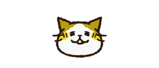 Sticker Cute cat 'Cyanpachi' Emoji 1 - 10