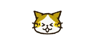 Sticker Cute cat 'Cyanpachi' Emoji 1 - 4