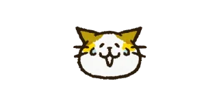 Sticker Cute cat 'Cyanpachi' Emoji 1 - 9