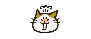 Sticker Cute cat 'Cyanpachi' Emoji 1 - 6
