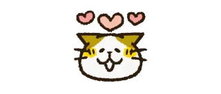 Sticker Cute cat 'Cyanpachi' Emoji 1 - 5