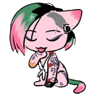 Стикер Cyberpunk 2077 Cats - 10