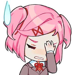 Стикер Doki Doki Literature Club Stickers by Team Salvato - 8