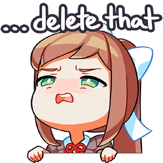 Стикер Doki Doki Literature Club Stickers by Team Salvato - 3