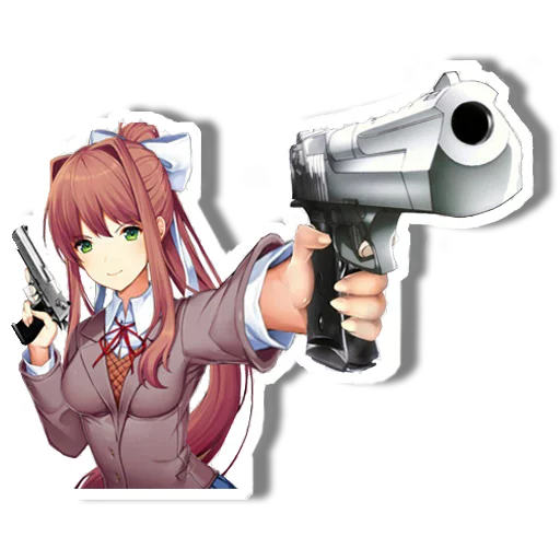 Sticker DDLC Monika - 8