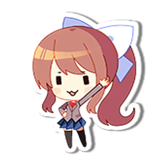 Sticker DDLC Monika - 3