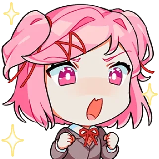 Стикер Doki-Doki Literature Club by @TohruAdachii - 9