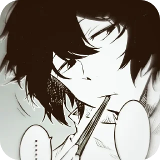 Стикер Dᴀᴢᴀɪ Osᴀᴍʏ :: @AnimeJTD - 2