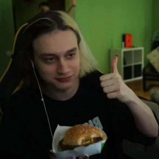 person human face fast food