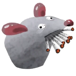 Стикер Да, я крыса - 10