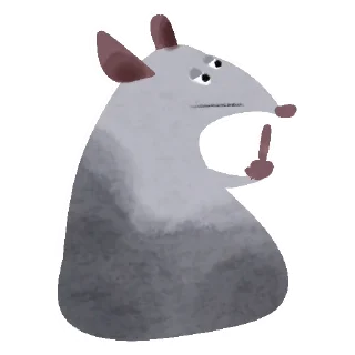 Стикер Да, я крыса - 11