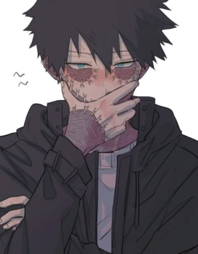 anime cartoon human face