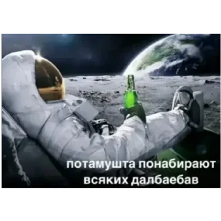 Sticker ПОНАБРАЛИ ЕБЛАНАВ - 4