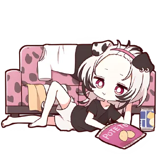 Sticker Далматинская тян @Nyasticks - 3