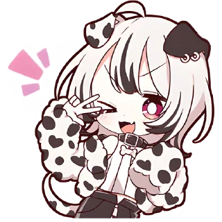 Sticker Далматинская тян @Nyasticks - 10