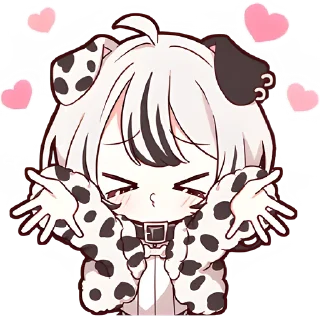 Sticker Далматинская тян @Nyasticks - 1