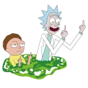 Стикер Rick and Morty @damnstickers - 1