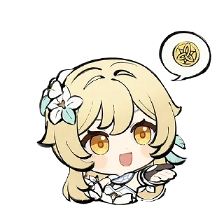 Стикер Танцующие звери и пёстрые воздушные змеи: Genshin Impact - 6