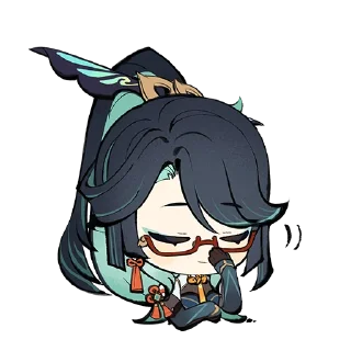 Стикер Танцующие звери и пёстрые воздушные змеи: Genshin Impact - 9